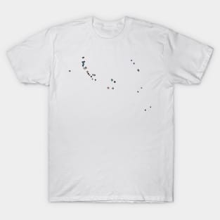 Spirograph Patterned Kiribati Atolls Map T-Shirt